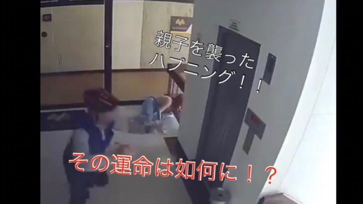 衝撃映像！？とある親子に起こったとんでもハプニング！