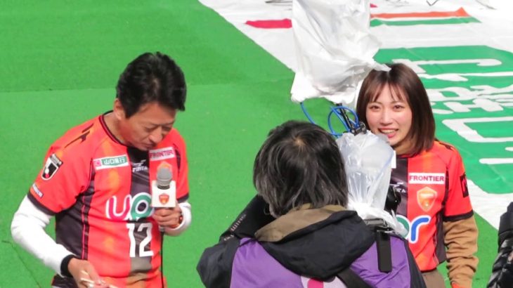 吉永さん&兼頭さん 商品紹介 2020年12月16日 レノファ山口vsアルビレックス新潟戦 和木町サンクスデー