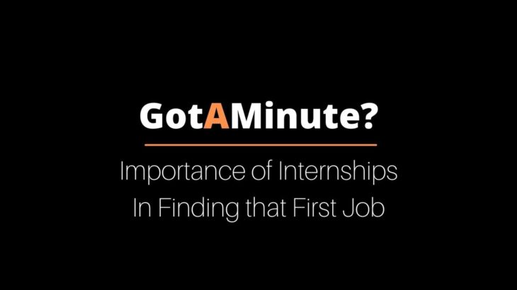 Internships Important to Finding First Job