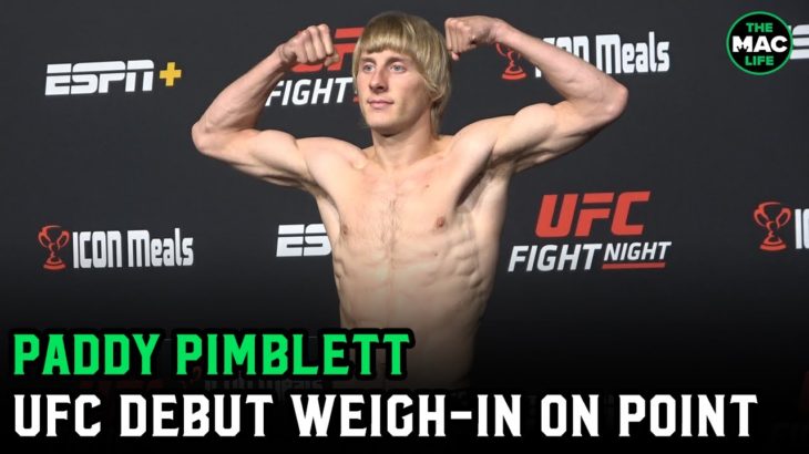 Paddy Pimblett makes weight ahead of UFC debut at UFC Vegas 36