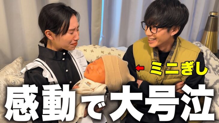 ぎしの赤ちゃんと初対面で号泣しました。
