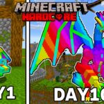 レインボードラゴンに変身して100日生き残れるか　100Days【 マイクラ / マインクラフト 】
