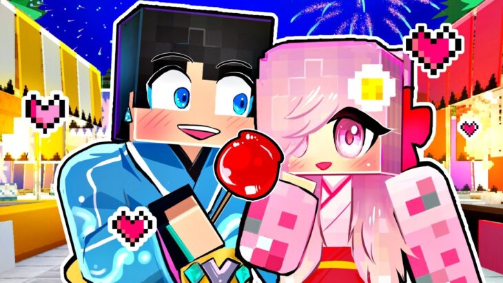 夏祭りデートをするマインクラフトがやばい【 マイクラ / マインクラフト 】