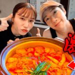 赤からで激辛鍋を食べながら、みゆに〇〇を勧めてみた！